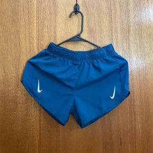 Nike Dri Fit Run Shorts Double Swoosh, Teal, XS